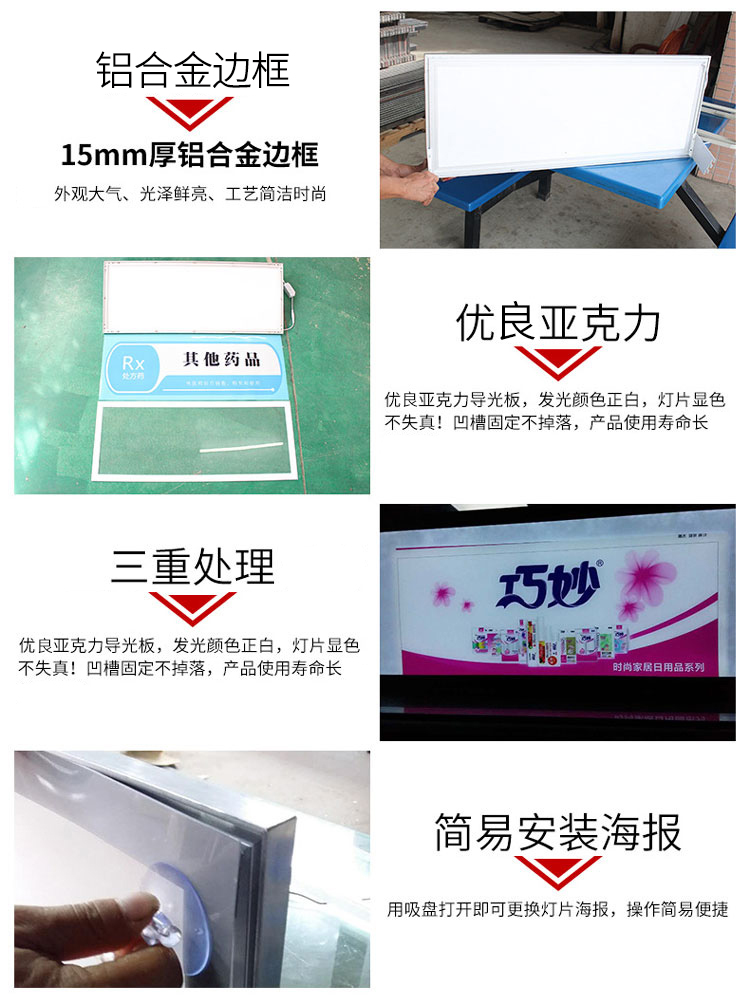 燈箱細節