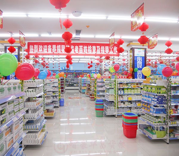 藥店用什么顏色的成都貨架？